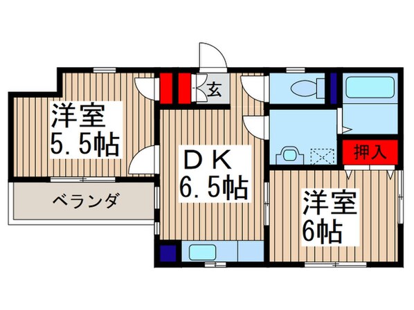 マンションザ佳苑の物件間取画像